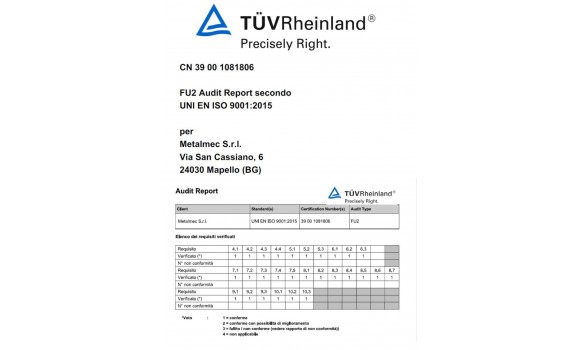  ZERTIFIZIERUNG DES QUALITÄTSMANAGEMENT-SYSTEMS 