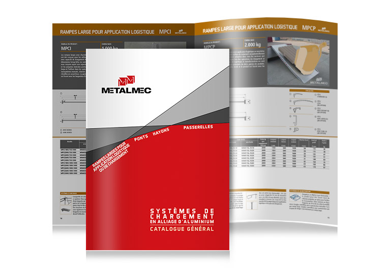 Catalogue avec doubles pages